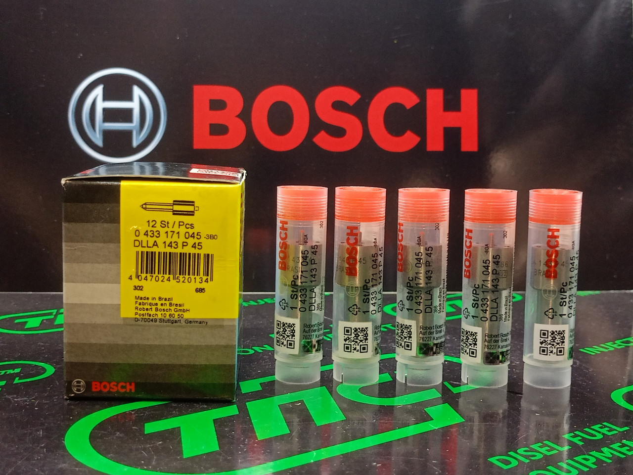 Розпилювач дизельної форсунки DLLA 143 P 45 (0433171045) BOSCH VOLVO BM 4500 Td 70H