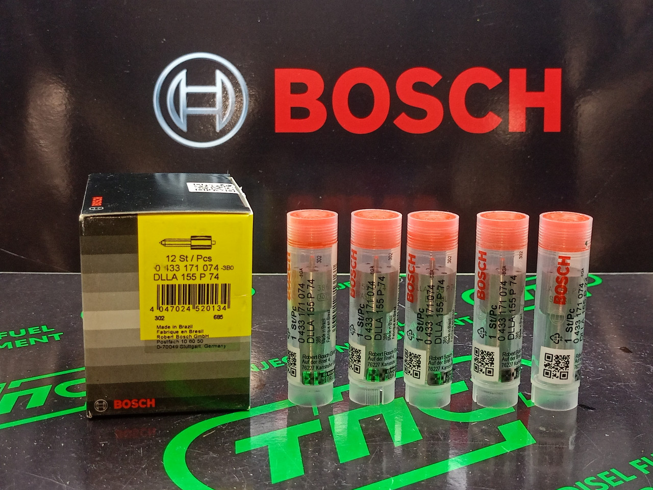 Розпилювач дизельної форсунки DLLA 155 P 74 (0433171074) BOSCH CASE, CUMMINS, CDC