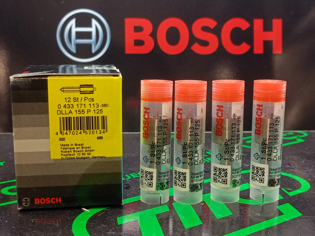 Розпилювач дизельної форсунки DLLA 155 P 125 (0433171113) BOSCH Fiat, Iveco, Case