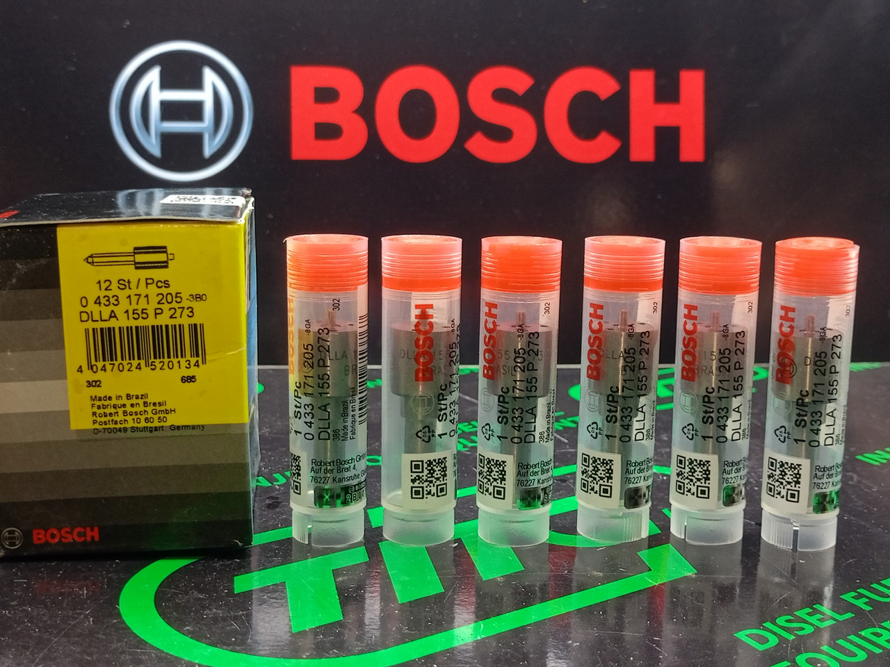 Розпилювач дизельної форсунки DLLA 155 P 273 (0433171205) BOSCH CASE, CUMMINS
