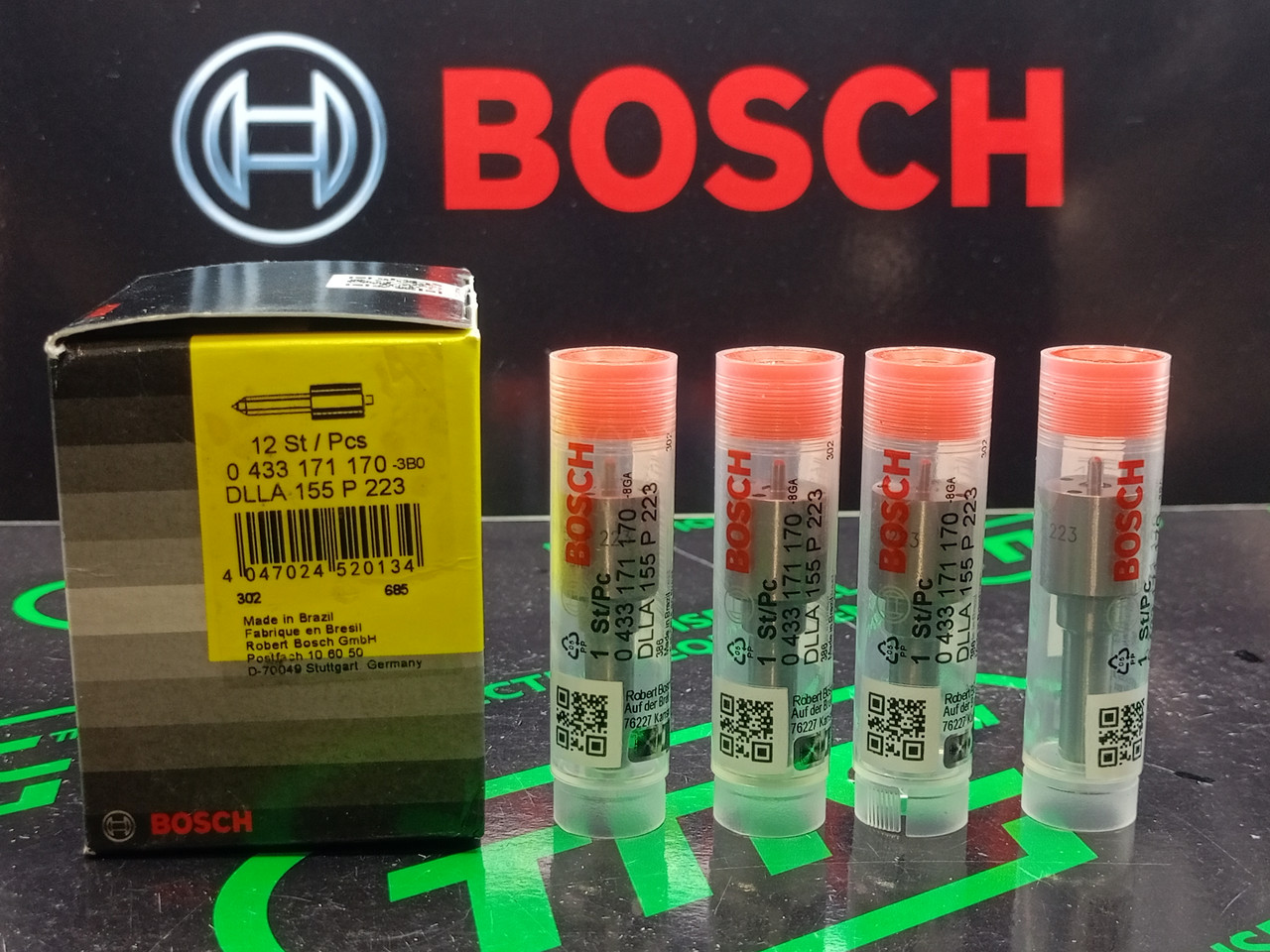 Розпилювач дизельної форсунки DLLA 155 P 223 (0433171170) BOSCH CUMMINS 6BTA-5.9, 6BTTA-5.9
