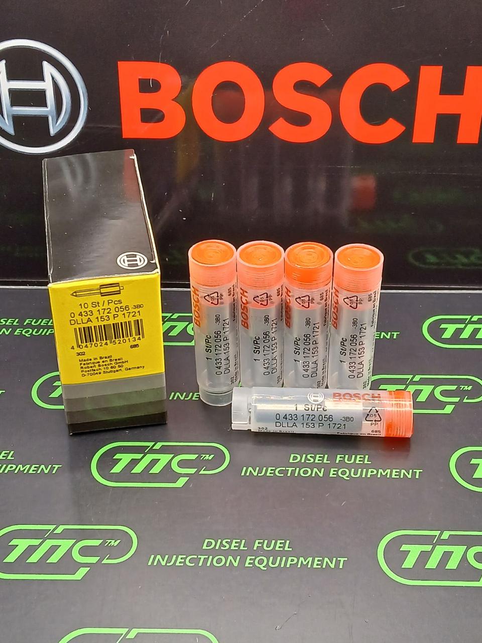 Розпилювач дизельної форсунки DLLA 153 P 1721 (0433172056) BOSCH CUMMINS, МАЗ, ПАЗ, ЯМЗ, ЯМЗ650