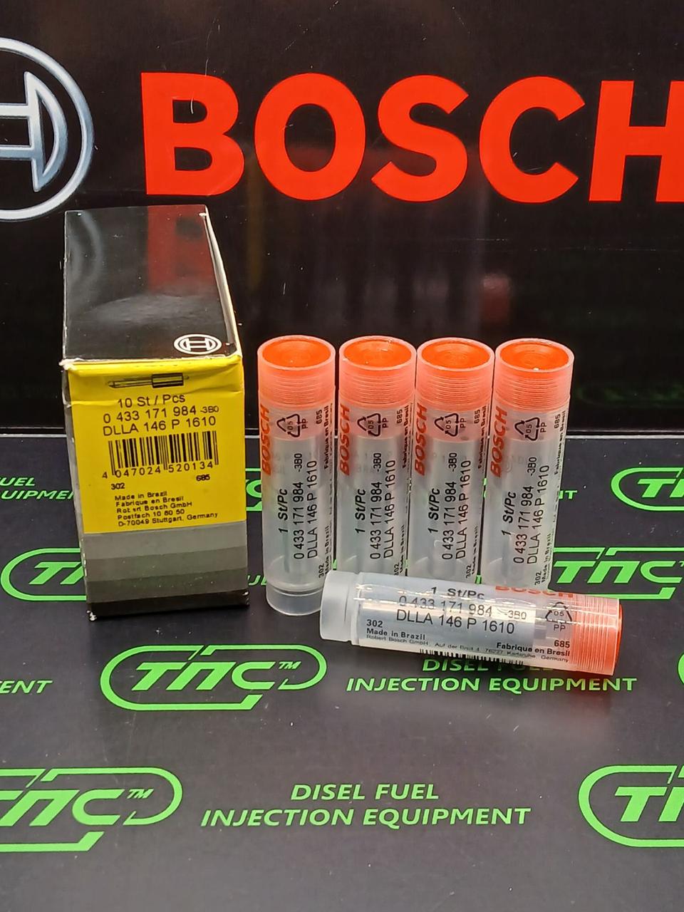 Розпилювач дизельної форсунки DLLA 146 P 1610 (0433171984) BOSCH Doosan DL06 DL06S