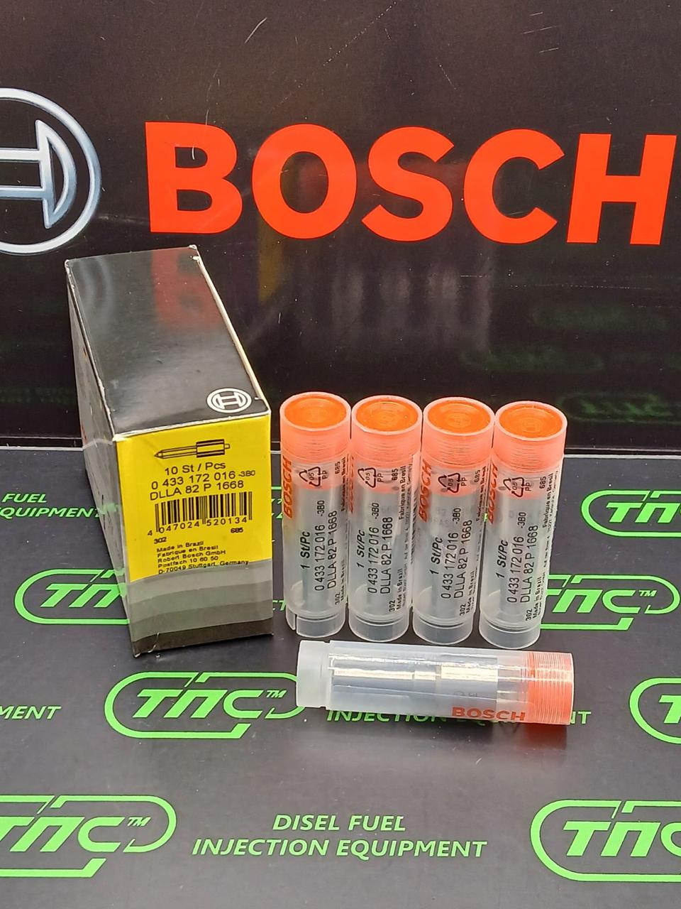 Розпилювач дизельної форсунки DLLA 82 P 1668 (0433172024) BOSCH Kobelco JMC